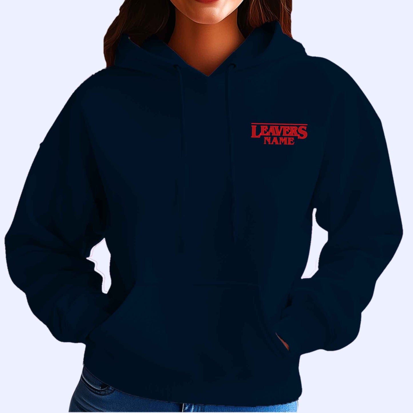 Personalised Neon Stranger LEAVERS Hoodie 2026