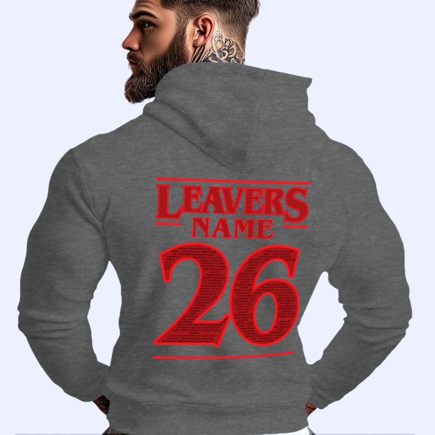 Personalised Neon Stranger LEAVERS Hoodie 2026