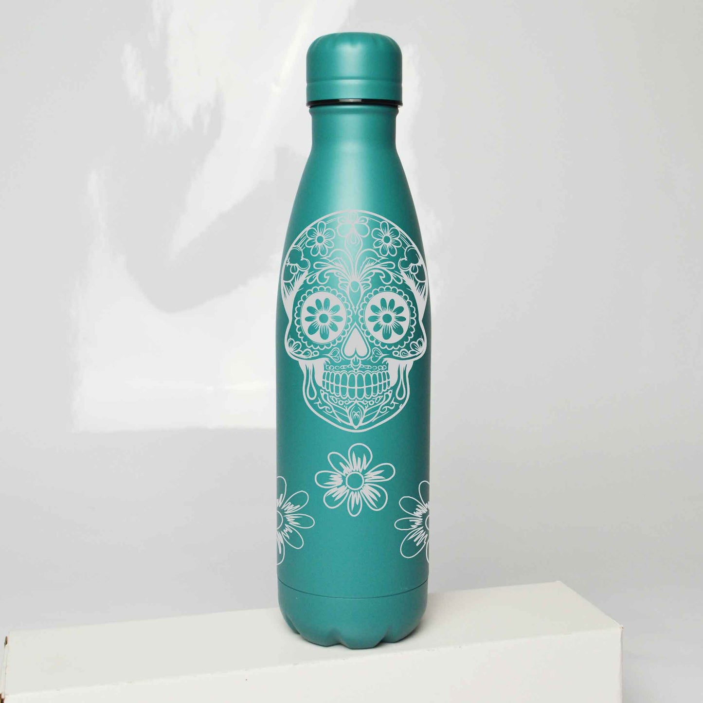 Sugar Skull Stainless Steel Thermos Bottle – 500ml BPA-Free Insulated Flask
