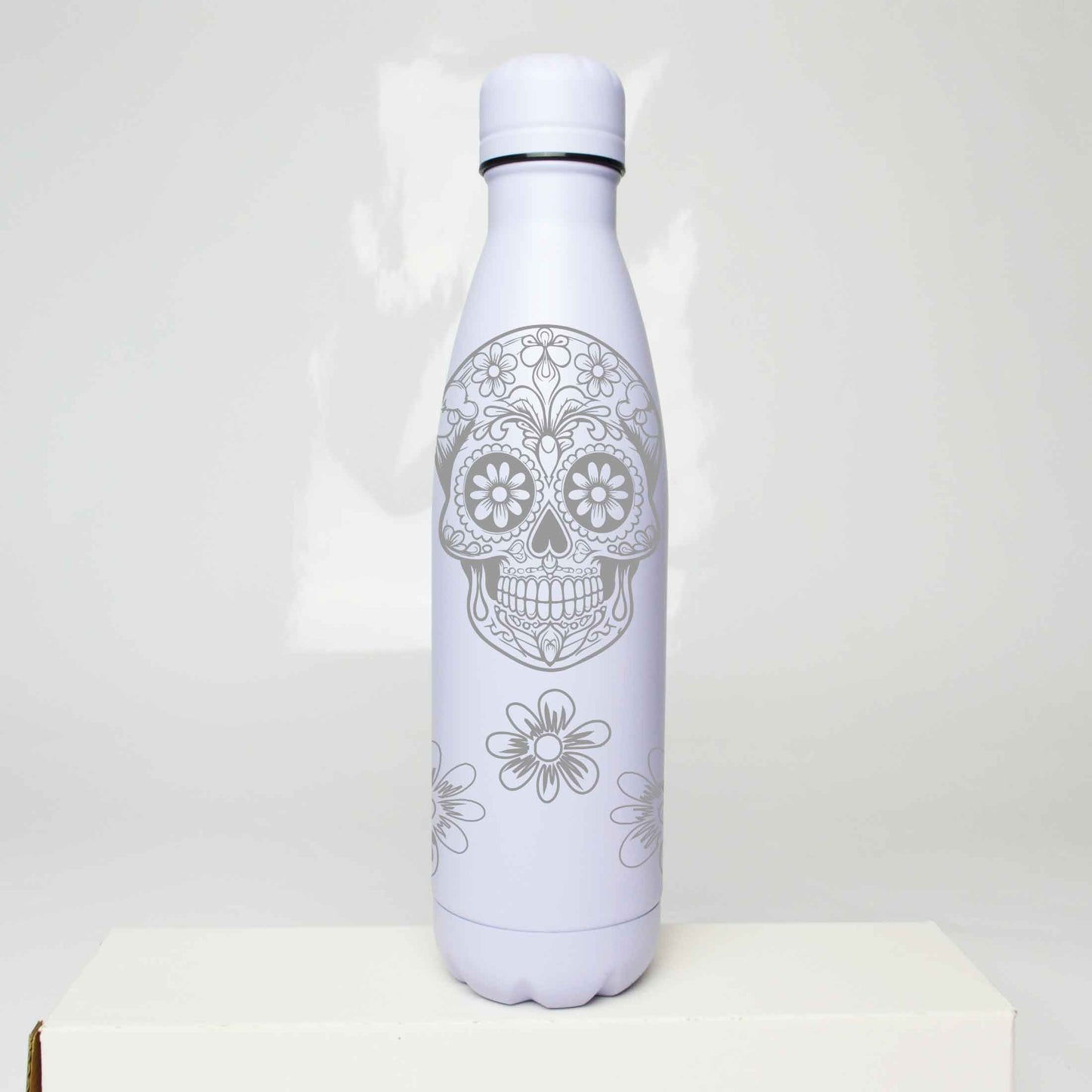 Sugar Skull Stainless Steel Thermos Bottle – 500ml BPA-Free Insulated Flask