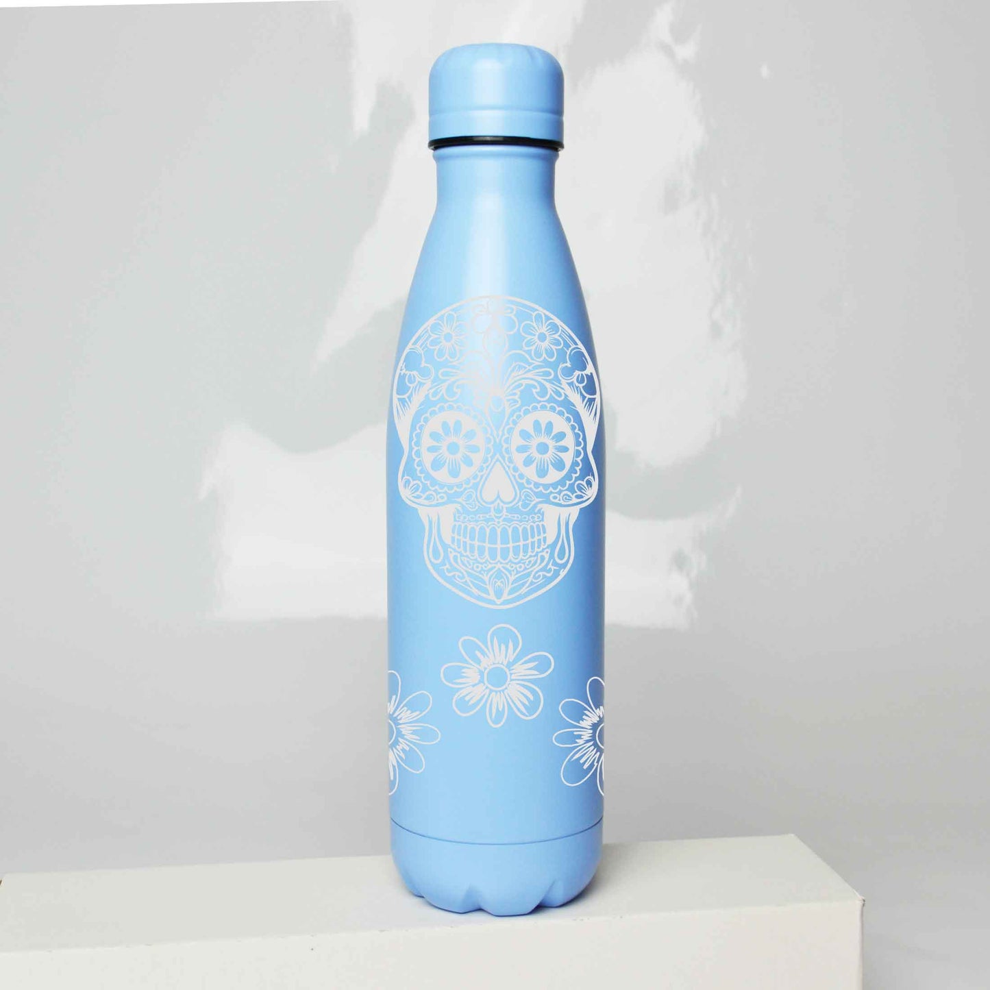 Sugar Skull Stainless Steel Thermos Bottle – 500ml BPA-Free Insulated Flask