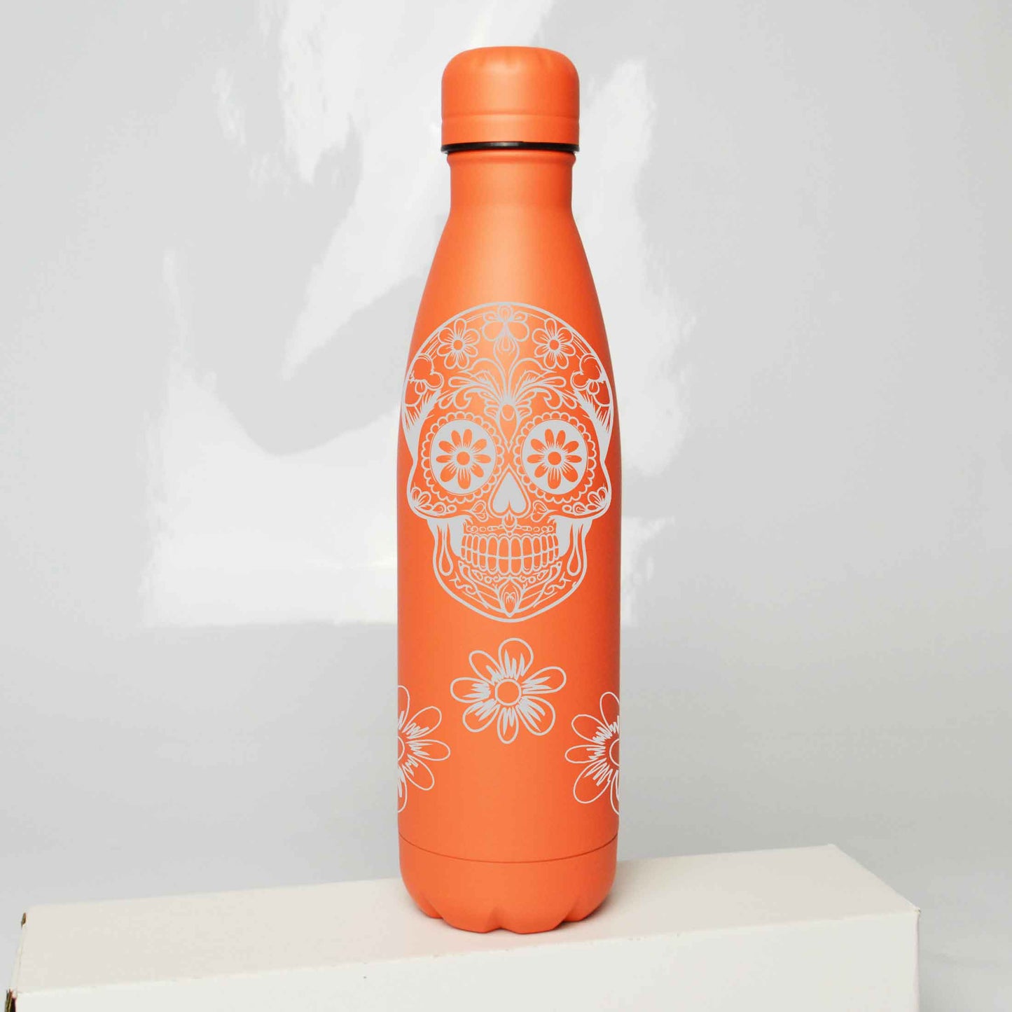 Sugar Skull Stainless Steel Thermos Bottle – 500ml BPA-Free Insulated Flask