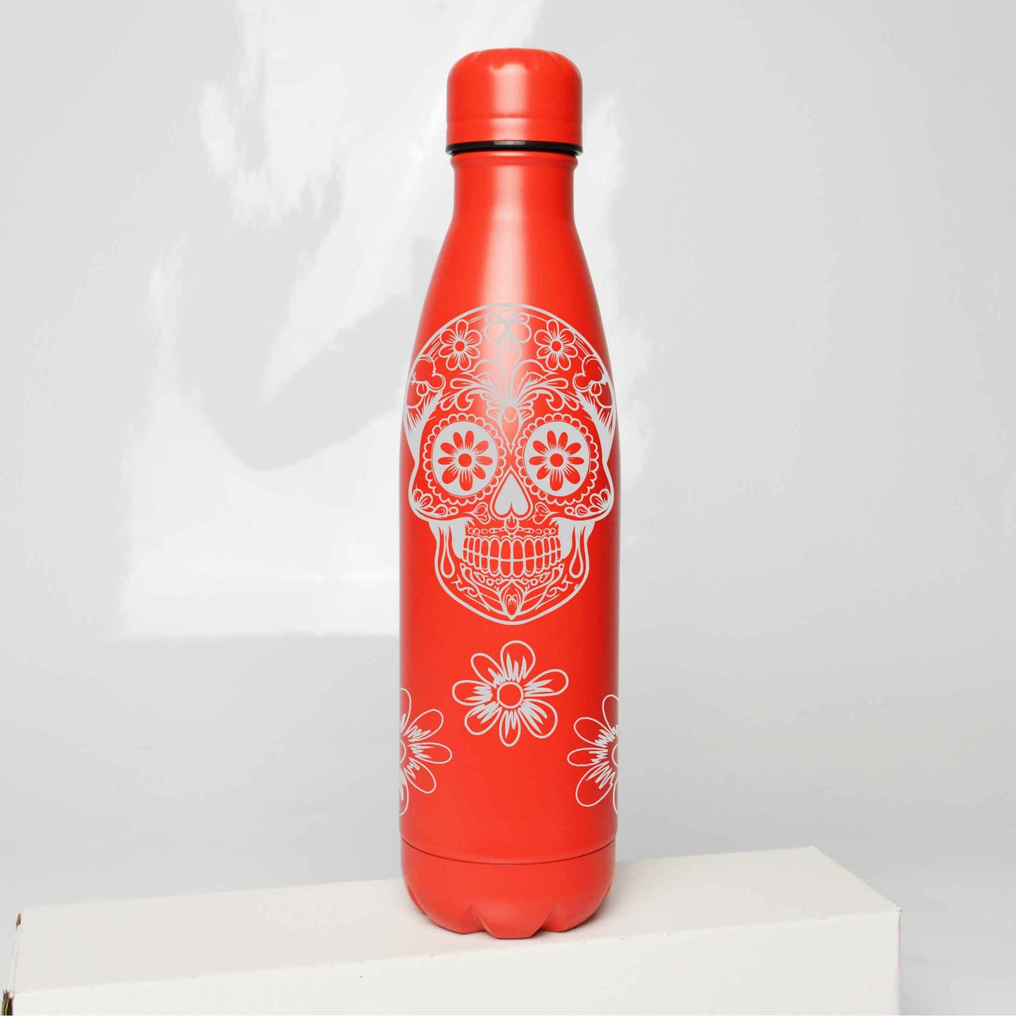 Sugar Skull Stainless Steel Thermos Bottle – 500ml BPA-Free Insulated Flask