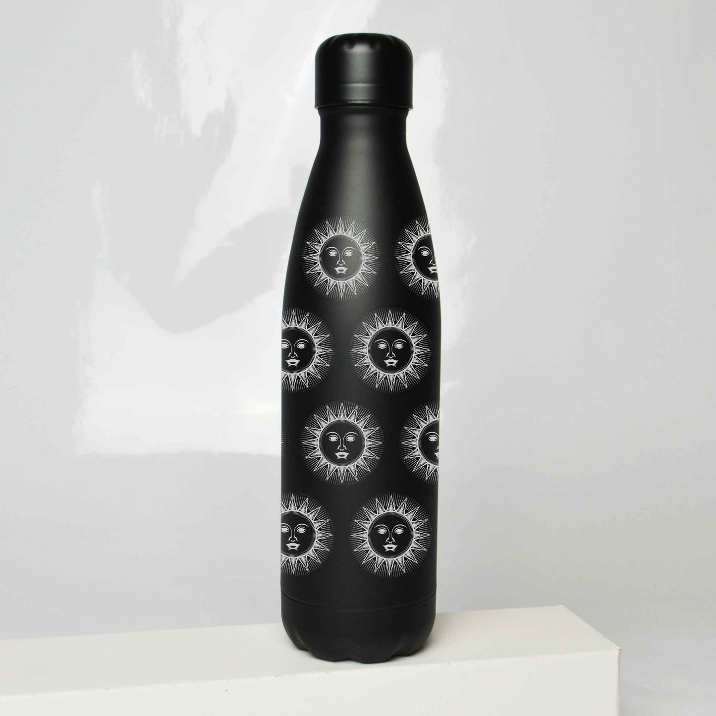 Sun Pattern Stainless Steel Thermos Bottle – 500ml BPA-Free Insulated Flask