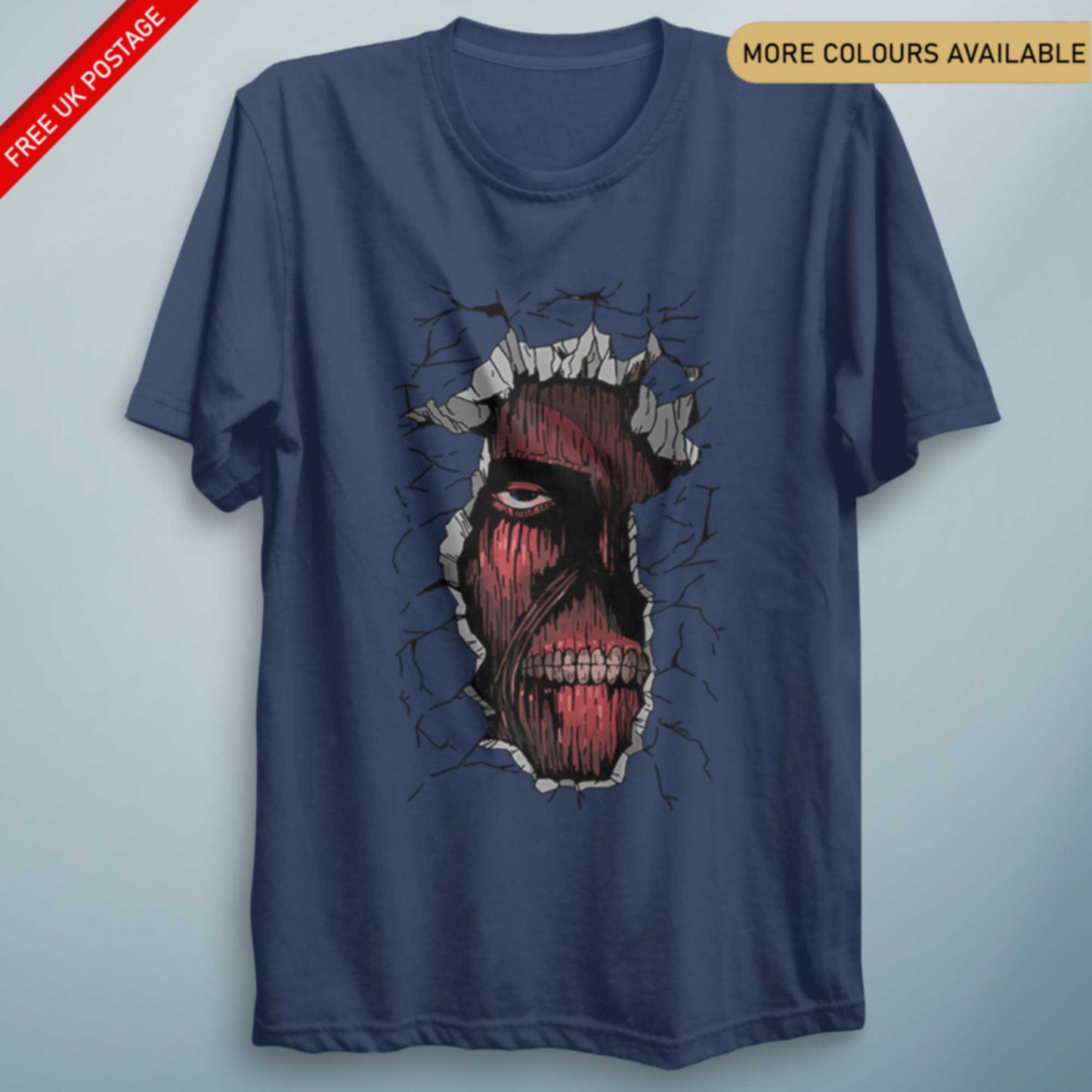 AOT Watching Wall – Unisex Anime-Inspired Graphic Tee