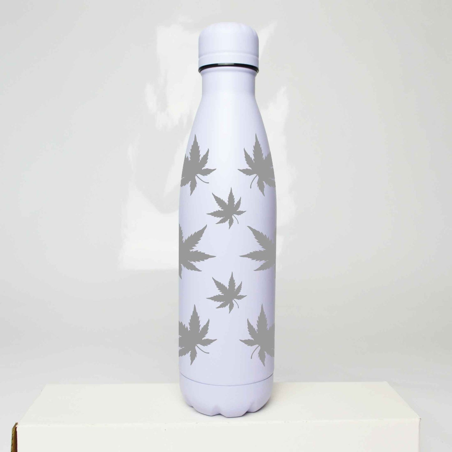Cannabis Leaf Stainless Steel Thermos Bottle – 500ml BPA-Free Insulated Flask