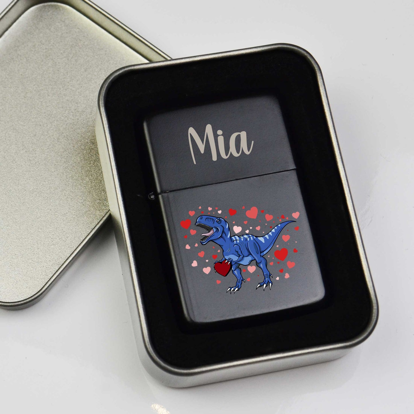 Personalised Valentines Dinosaur Lighter
