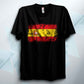 Distressed Spain Flag T Shirt