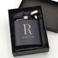 Personalised 6oz Initial And Name Steel Hip Flask
