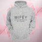 Personalised Hubby Wifey Hoodie Est