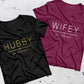 Personalised Wifey Hubby Unisex T Shirt Est
